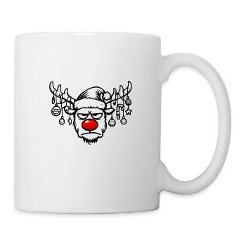 Noël de Rudolph Tête de Renne - Mug blanc - blanc - Droite