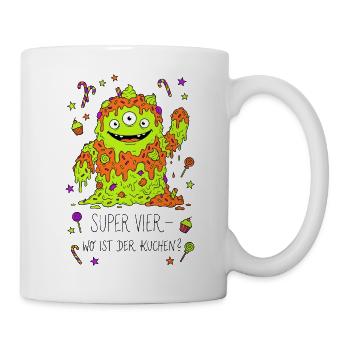 Gâteau des Super Quatre Monstres - Mug blanc - blanc - Droite