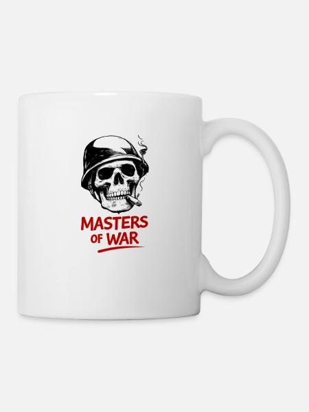 Kriegsmeister Schädel - Tasse - Weiß