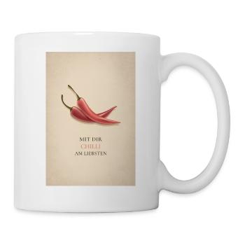 With you Chilli best - Mug - white - Right