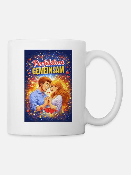 Perfektion Gemeinsam Pärchenliebe - Tasse - Weiß