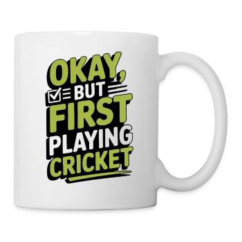 Drôle de cricket : Jeu de cricket vintage - Mug blanc - blanc - Droite