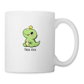 Tree Rex Christmas Weihnachten Ugly T Rex - Tasse - Weiß - Rechts
