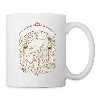 I only save energy Panda Design - Mug - white - Right