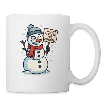 Gingerbread Schneemann Spruch - Tasse - Weiß - Rechts