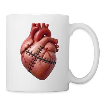 BROKEN HEART #1 - peace & love - Mug blanc - blanc - Droite