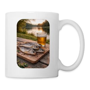 Au bord du lac - Mug blanc - blanc - Droite