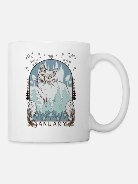 JANUAR - Tasse - Weiß