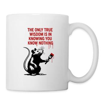 Rat knows that she doesn't know anything - Mug - white - Right