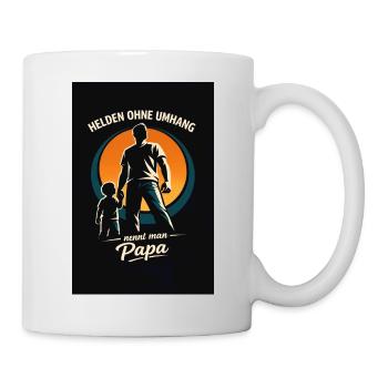 Heroes without a cape: Dad - Mug - white - Right