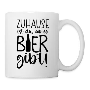 Zuhause ist - Mug blanc - blanc - Droite