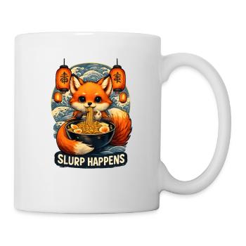 Fox Ramen Slurp Happens - Mug - white - Right