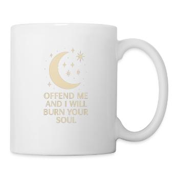Moonlit Threat: Burn Your Soul - Mug - white - Right