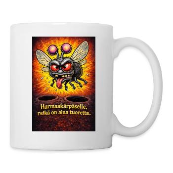 For a grey fly, the hole is always a source of dust - Mug - white - Right