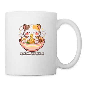 Paws Away Ramen Cat - Mug - white - Right