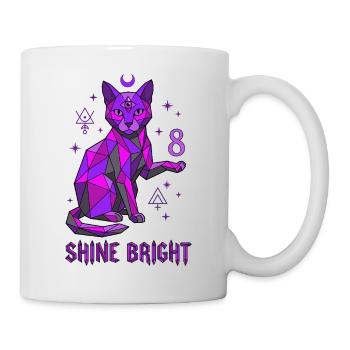 8. Geburtstag Mystische Katze - Tasse - Weiß - Rechts