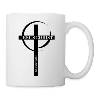 Jesus Christ Capital Lettering Logo - Mug - white - Right
