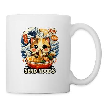 Ramen Neko Send Noods - Tasse - Weiß - Rechts