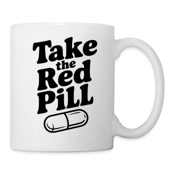 Nimm die Rote Pille - Tasse - Weiß - Rechts
