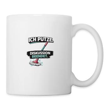 Je fais le ménage : Discussion close - Mug blanc - blanc - Droite