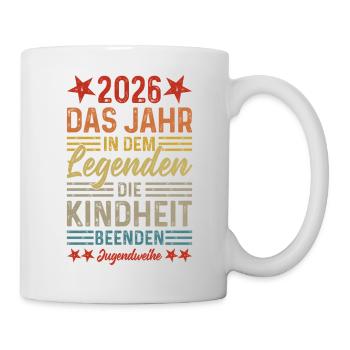 2026 Das Jahr in dem Legenden die Kindheit beenden - Tasse - Weiß - Rechts