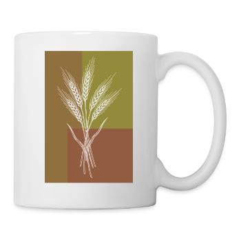 Wheat Ears Line Art – Nature Motif - Mug - white - Right
