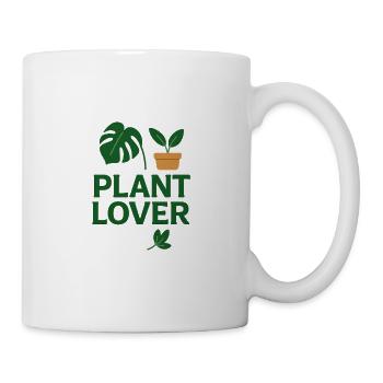 Plant Lover Monstera Topfpflanze - Tasse - Weiß - Rechts