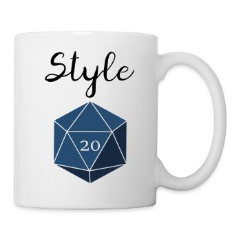 Contrôle de style d20 - Mug blanc - blanc - Droite