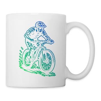 VTT parfait pour tous les VTT - Mug blanc - blanc - Droite