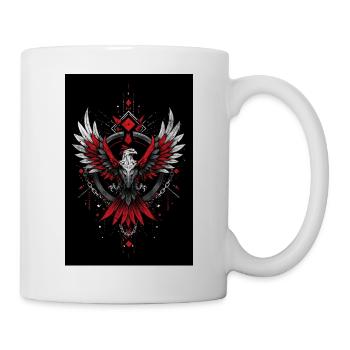 Flame Phoenix Geometric Power - Mug - white - Right