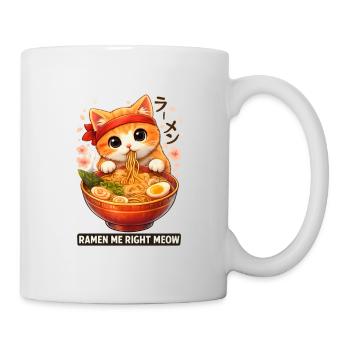 Cats Ramen Noodle Japanese Anime Manga Kawaii - Mug - white - Right