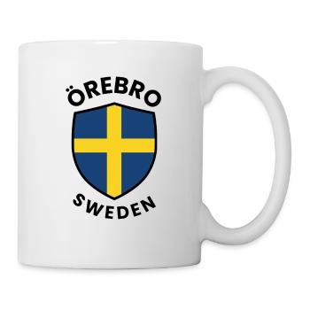 Drapeau du Bouclier d’Örebro Suède - Mug blanc - blanc - Droite