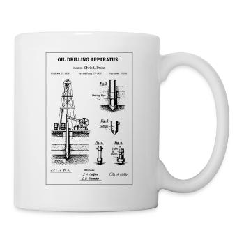 Bauplan für Ölbohrungen - Tasse - Weiß - Rechts