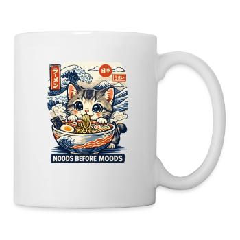 Kawaii Neko Ramen Cat Noodle Anime - Mug - white - Right