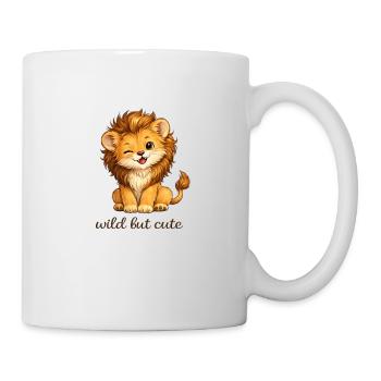 L’enfant lion sauvage et mignon - Mug blanc - blanc - Droite