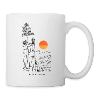 Sonnenuntergang Sonnenkreis - Tasse - Weiß - Rechts