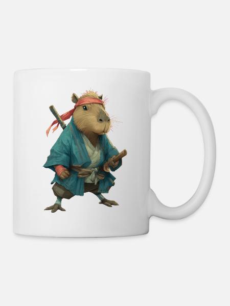 Capybara Ninja - Tasse - Weiß