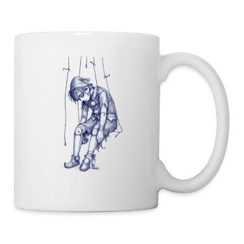 Blue Puppet Puppet Picture - Mug - white - Right