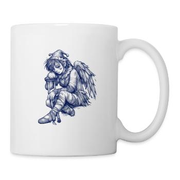 Sad Blue Angel - Mug - white - Right