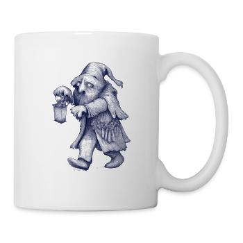 Dwarf | Night walker with lantern - Mug - white - Right