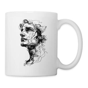 Schattengeflecht Silhouette - Tasse - Weiß - Rechts