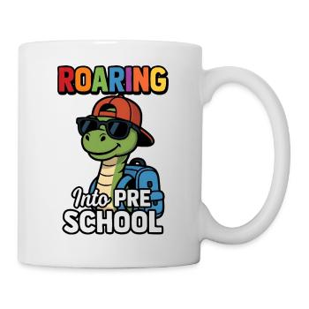 Rugir dans le dinosaure maternel : retour à l’école - Mug blanc - blanc - Droite