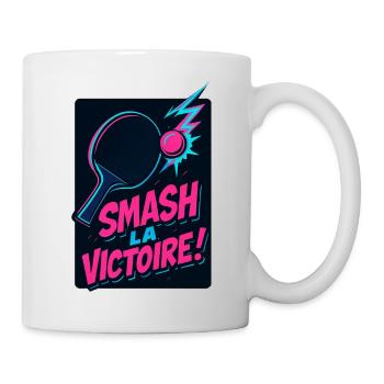 Zerstört den Sieg! Tischtennis - Tasse - Weiß - Rechts
