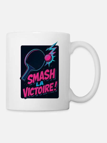 Zerstört den Sieg! Tischtennis - Tasse - Weiß