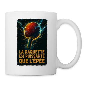 Zerstört den Sieg! Tischtennis - Tasse - Weiß - Rechts
