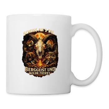 Mountain spirit and wild animals - Mug - white - Right