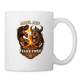 Skull Warrior Dragonfire - Mug - white - Right