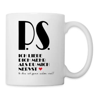 I love you more than you annoy me - Mug - white - Right