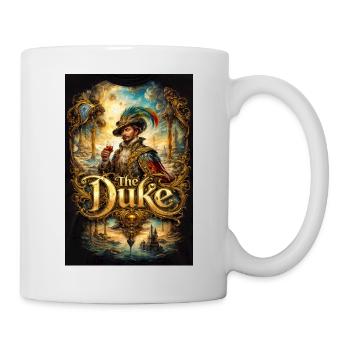The Duke Baroque Portrait with Glass - Mug - white - Right