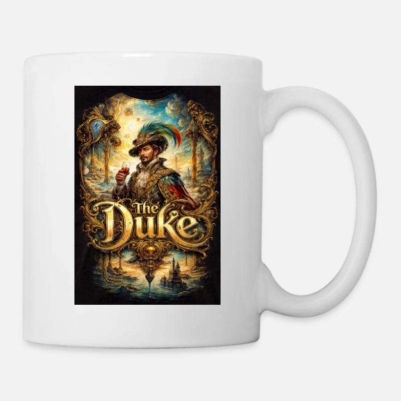 Das Herzogsbarockporträt mit Glas - Tasse - Weiß